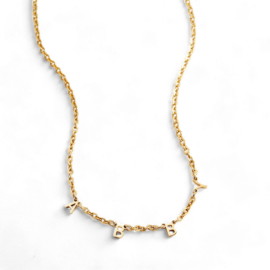 Personalized Minimalist Letter Necklace