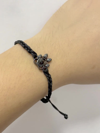 Pulsera con foto de la pata de la mascota