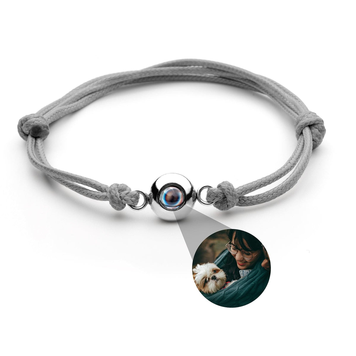 Pulsera con foto con tu foto - nudo marinero