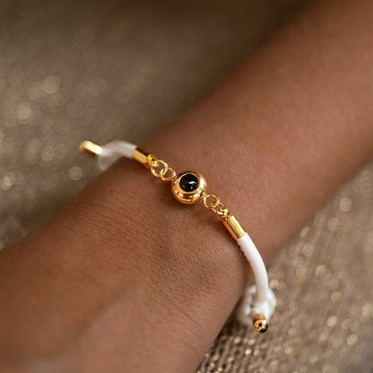Pulsera fotográfica con tu propia foto - cuero
