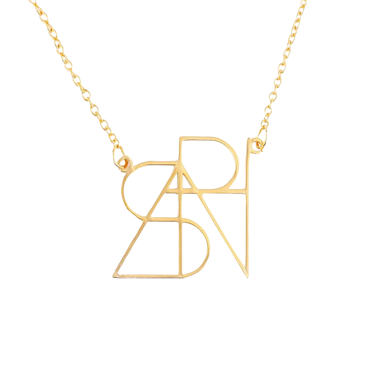 Collana con nome e monogramma minimalista