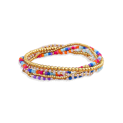 Set de pulseras de cuentas para verano