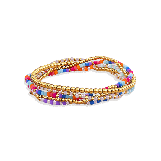 Set de pulseras de cuentas para verano
