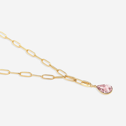 Charm de lágrima con piedra de nacimiento