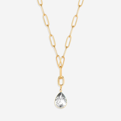 Charm de lágrima con piedra de nacimiento