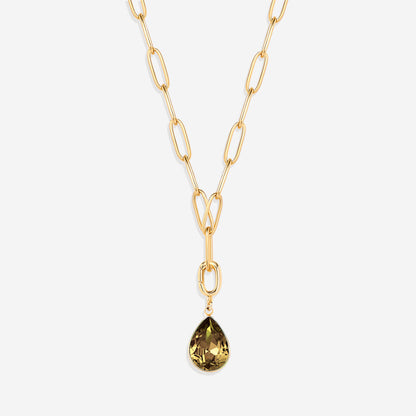 Charm de lágrima con piedra de nacimiento