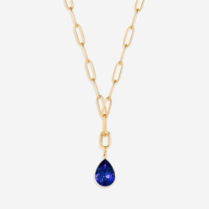 Charm de lágrima con piedra de nacimiento