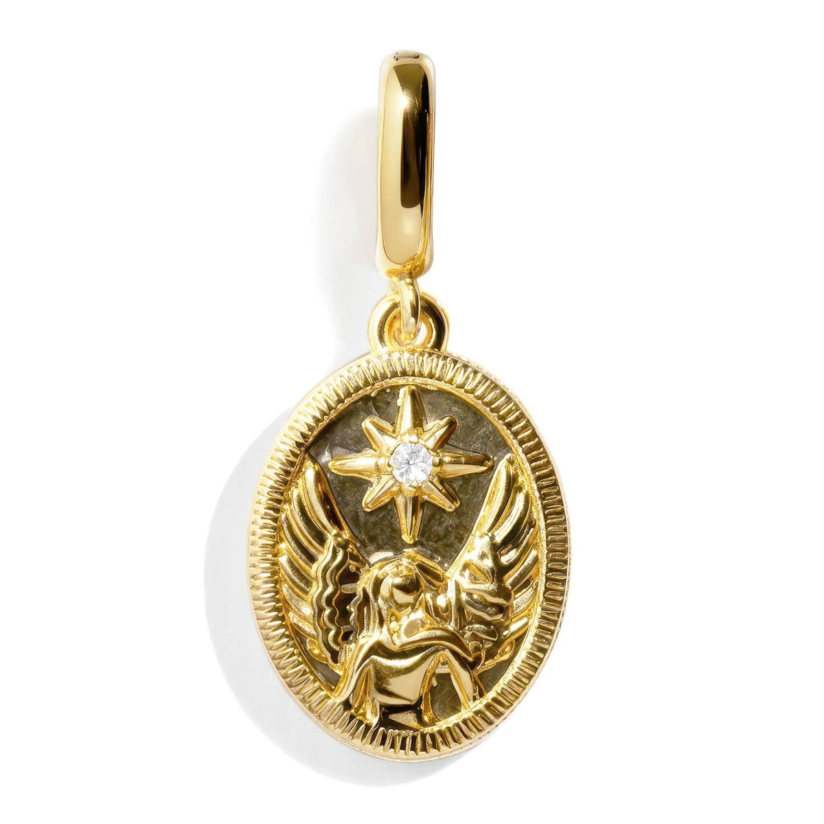 Angel Medallion Charm