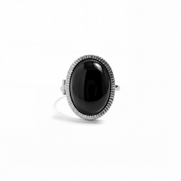 Anillo relicario personalizado con piedras semipreciosas