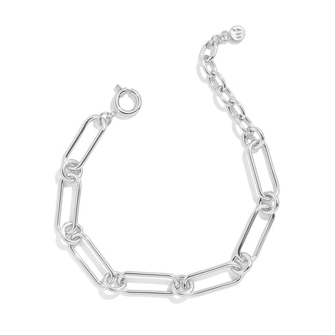 Spaced Charm Starter Bracelet – Plata