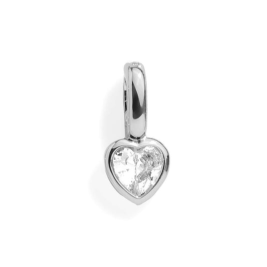 Ciondolo a cuore di cristallo