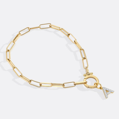 Charm con inicial y circonitas PJULAN