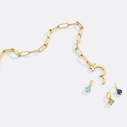 Charm esencial de 4 mm con piedra de nacimiento