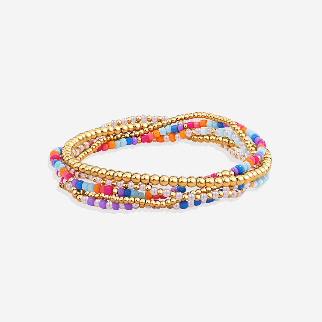 Set de pulseras de cuentas para verano