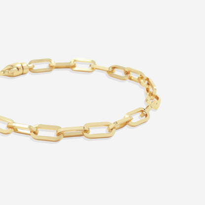Pulsera de cadena Paperclip con eslabones abiertos