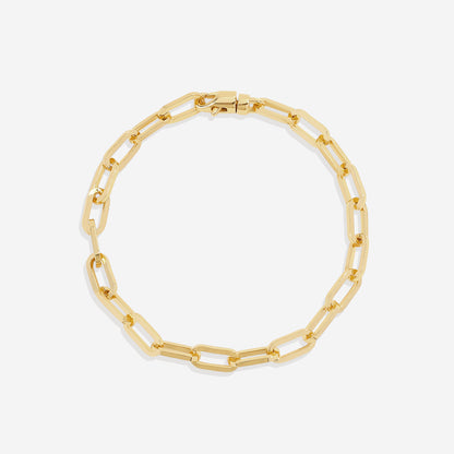 Pulsera de cadena Paperclip con eslabones abiertos
