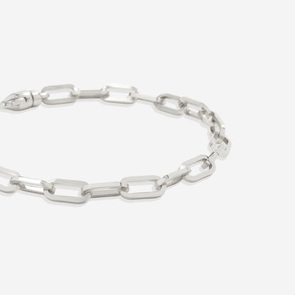 Pulsera de cadena Paperclip con eslabones abiertos