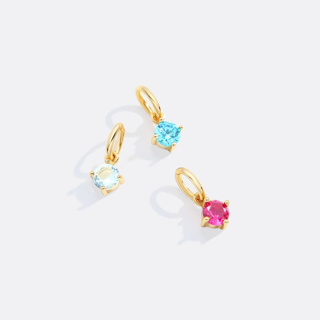 Charm esencial de 4 mm con piedra de nacimiento
