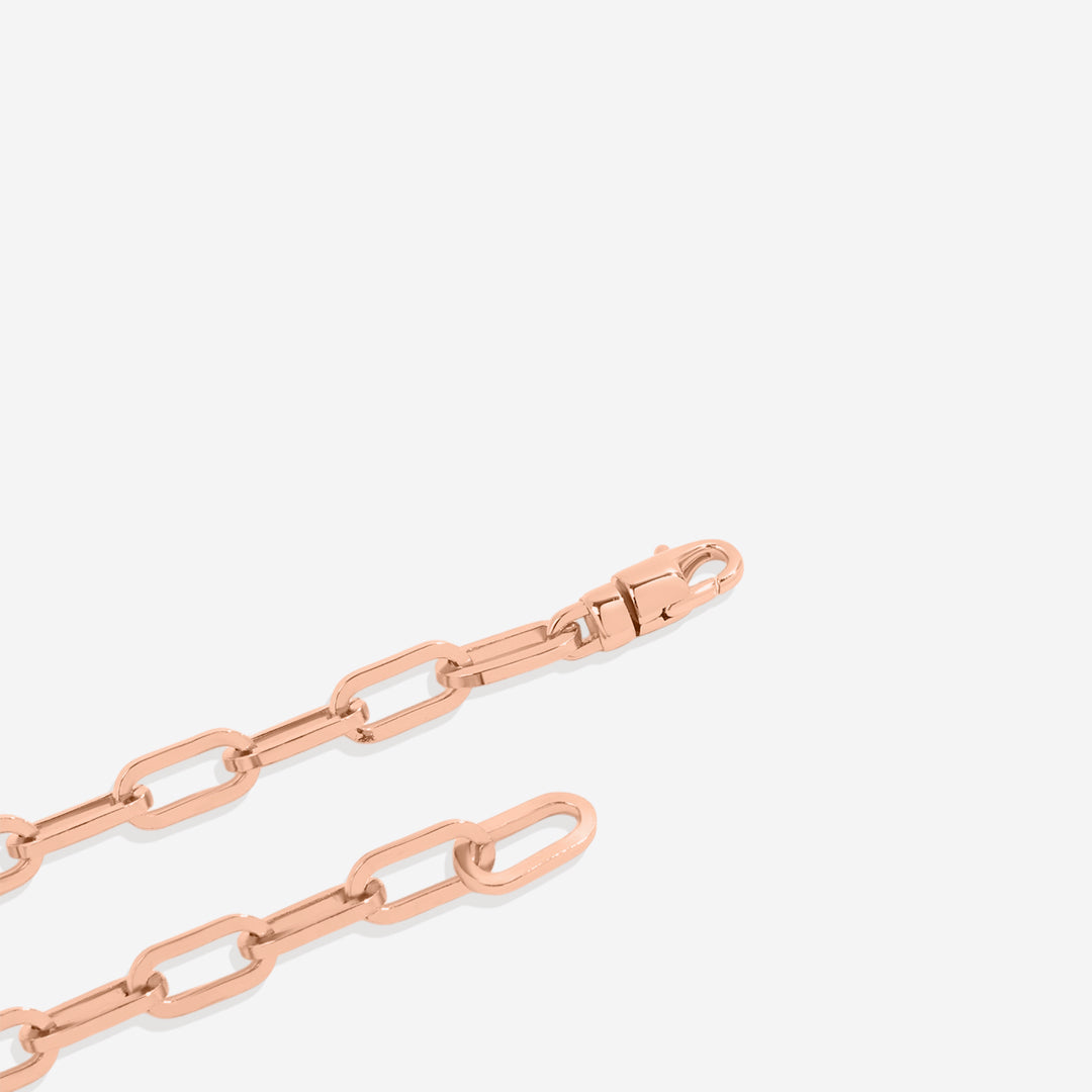 Pulsera de cadena Paperclip con eslabones abiertos
