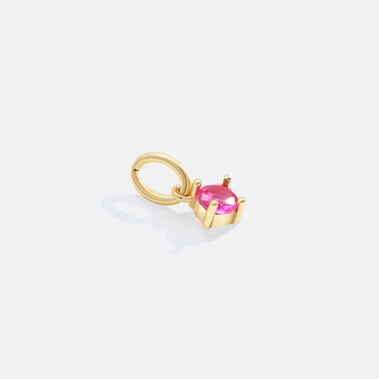 Charm esencial de 4 mm con piedra de nacimiento