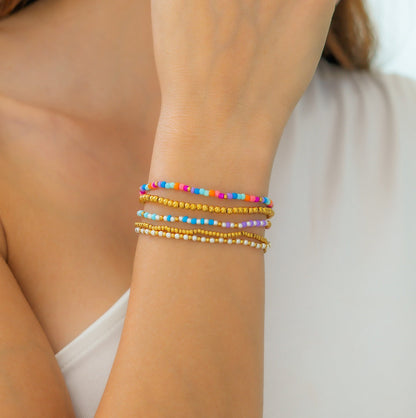 Set de pulseras de cuentas para verano