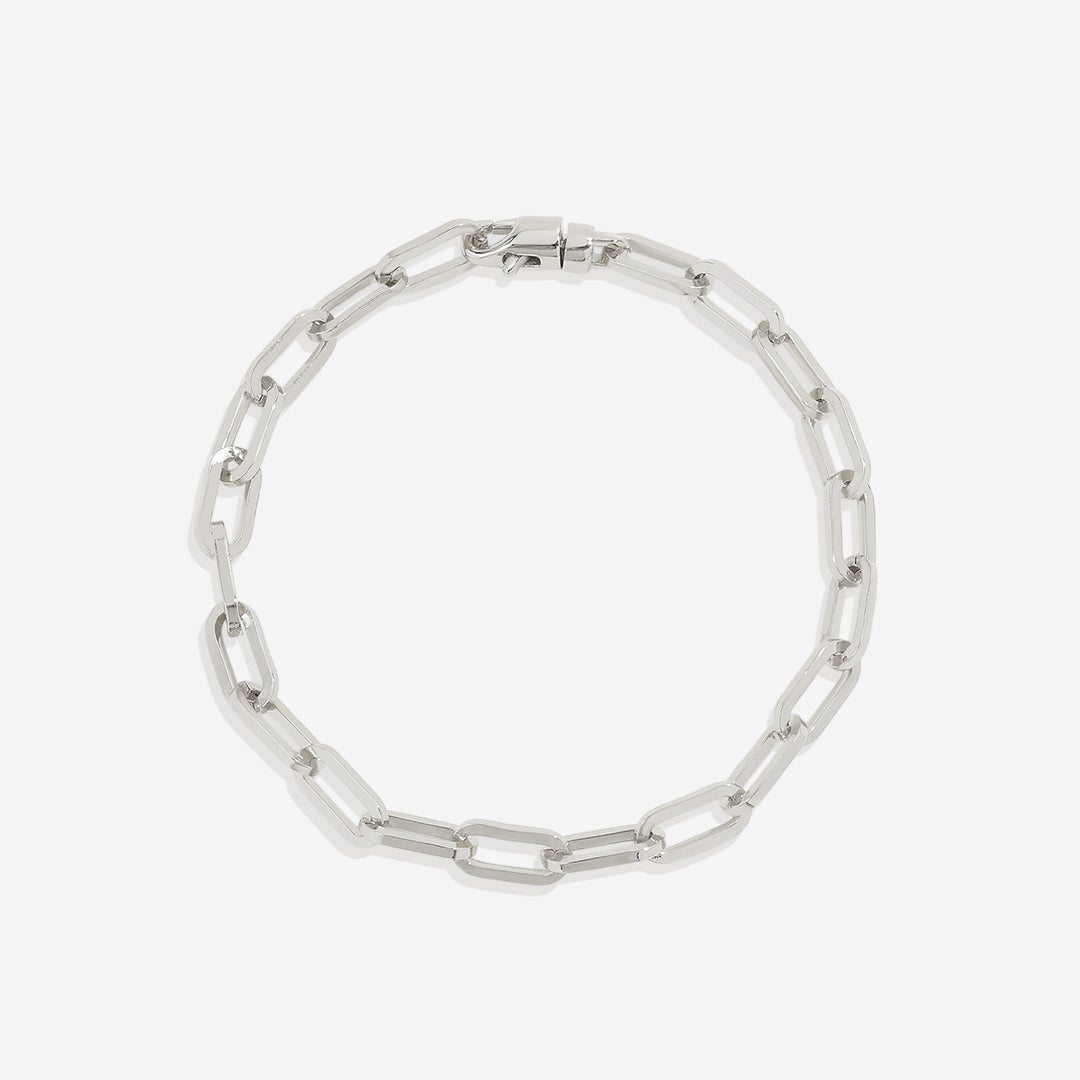 Pulsera de cadena Paperclip con eslabones abiertos