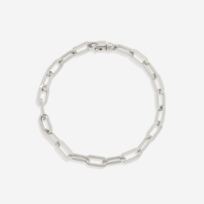 Pulsera de cadena Paperclip con eslabones abiertos