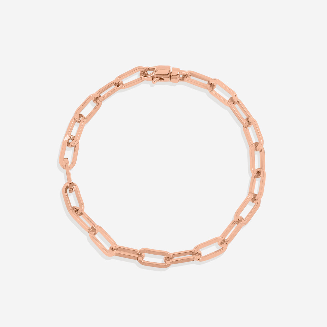 Pulsera de cadena Paperclip con eslabones abiertos