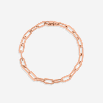 Pulsera de cadena Paperclip con eslabones abiertos