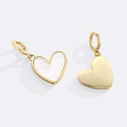 Charm de corazón de piedra natural