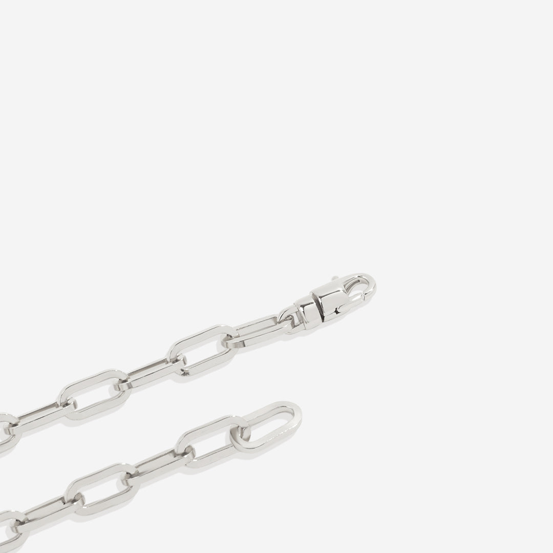 Pulsera de cadena Paperclip con eslabones abiertos