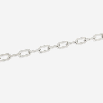 Pulsera de cadena Paperclip con eslabones abiertos