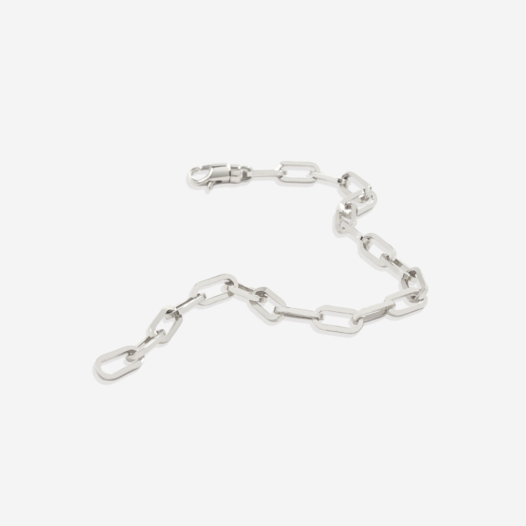 Pulsera de cadena Paperclip con eslabones abiertos