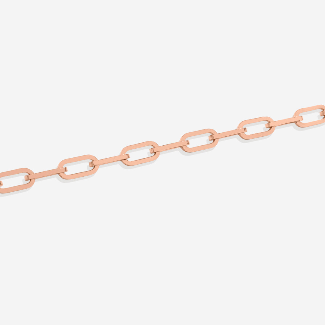 Pulsera de cadena Paperclip con eslabones abiertos