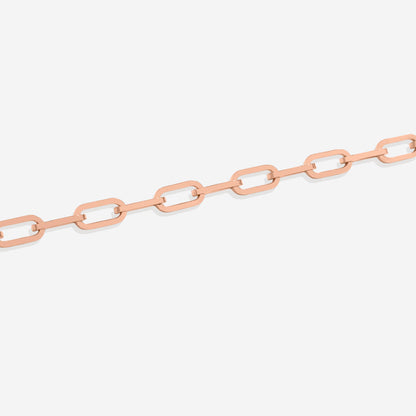 Pulsera de cadena Paperclip con eslabones abiertos