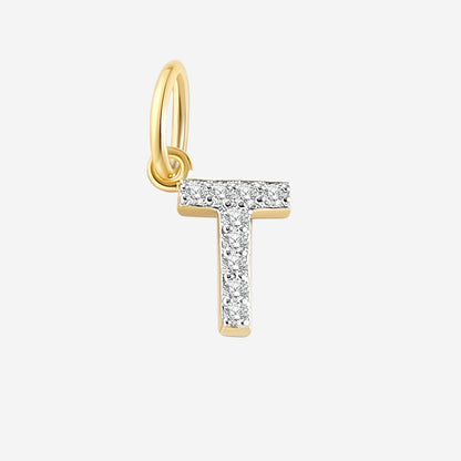 Charm con inicial y circonitas PJULAN