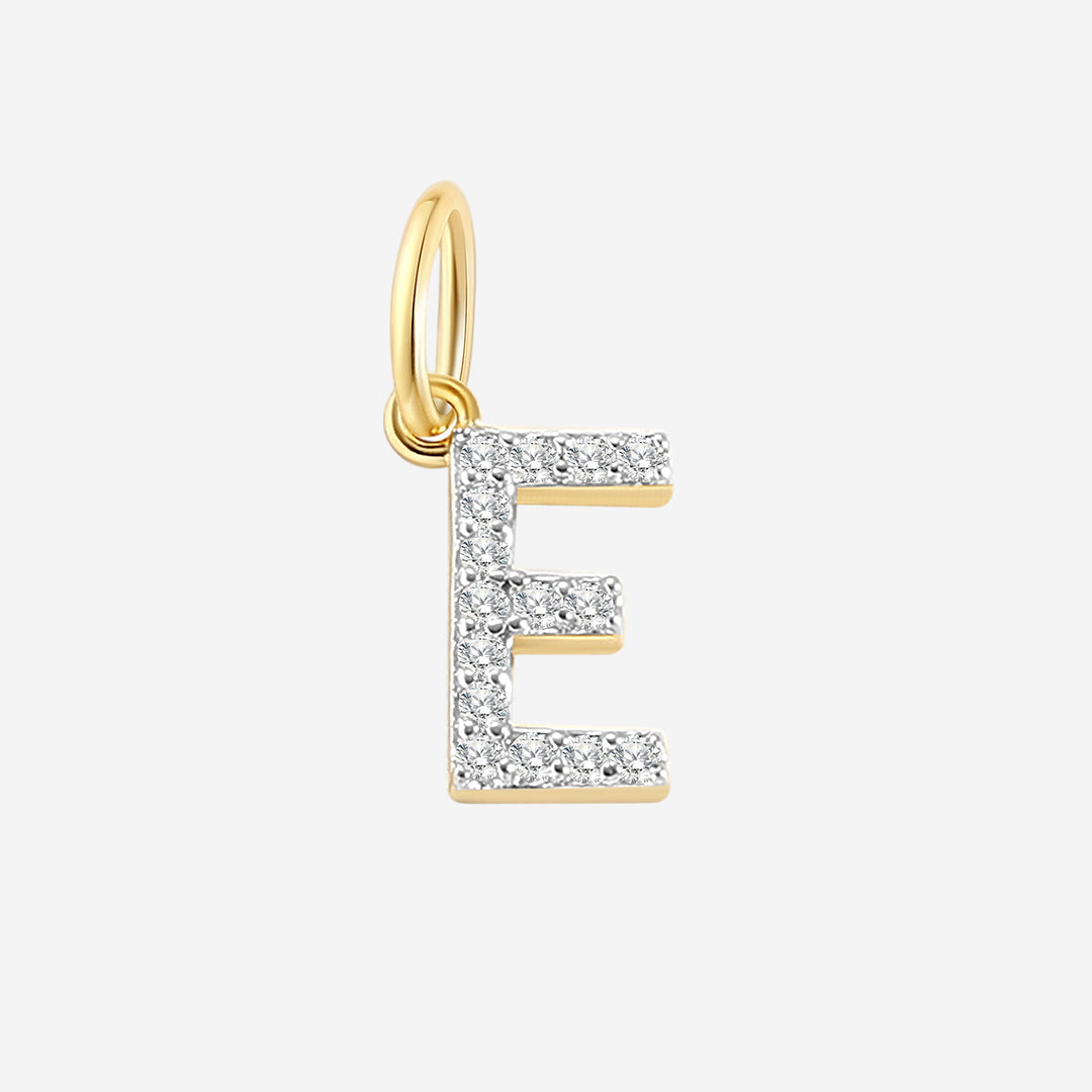 Charm con inicial y circonitas PJULAN