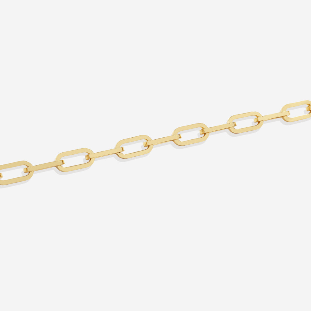Pulsera de cadena Paperclip con eslabones abiertos