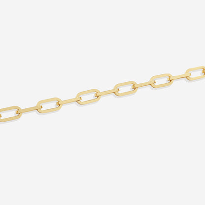 Pulsera de cadena Paperclip con eslabones abiertos