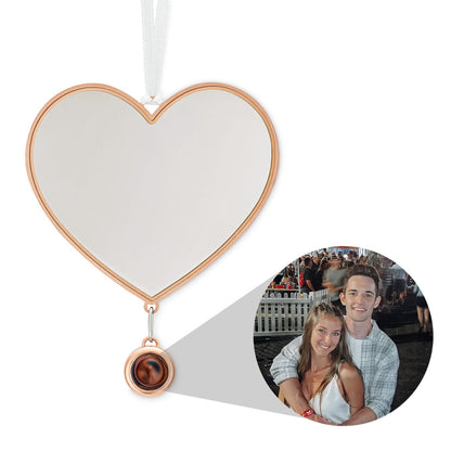 Ornement personnalisé avec photo de cœur