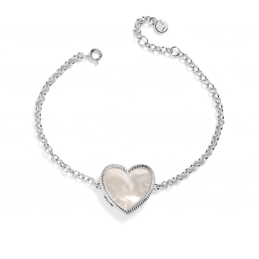 Pulsera relicario personalizada de nácar