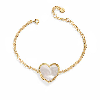 Bracciale reliquiario personalizzato in madreperla