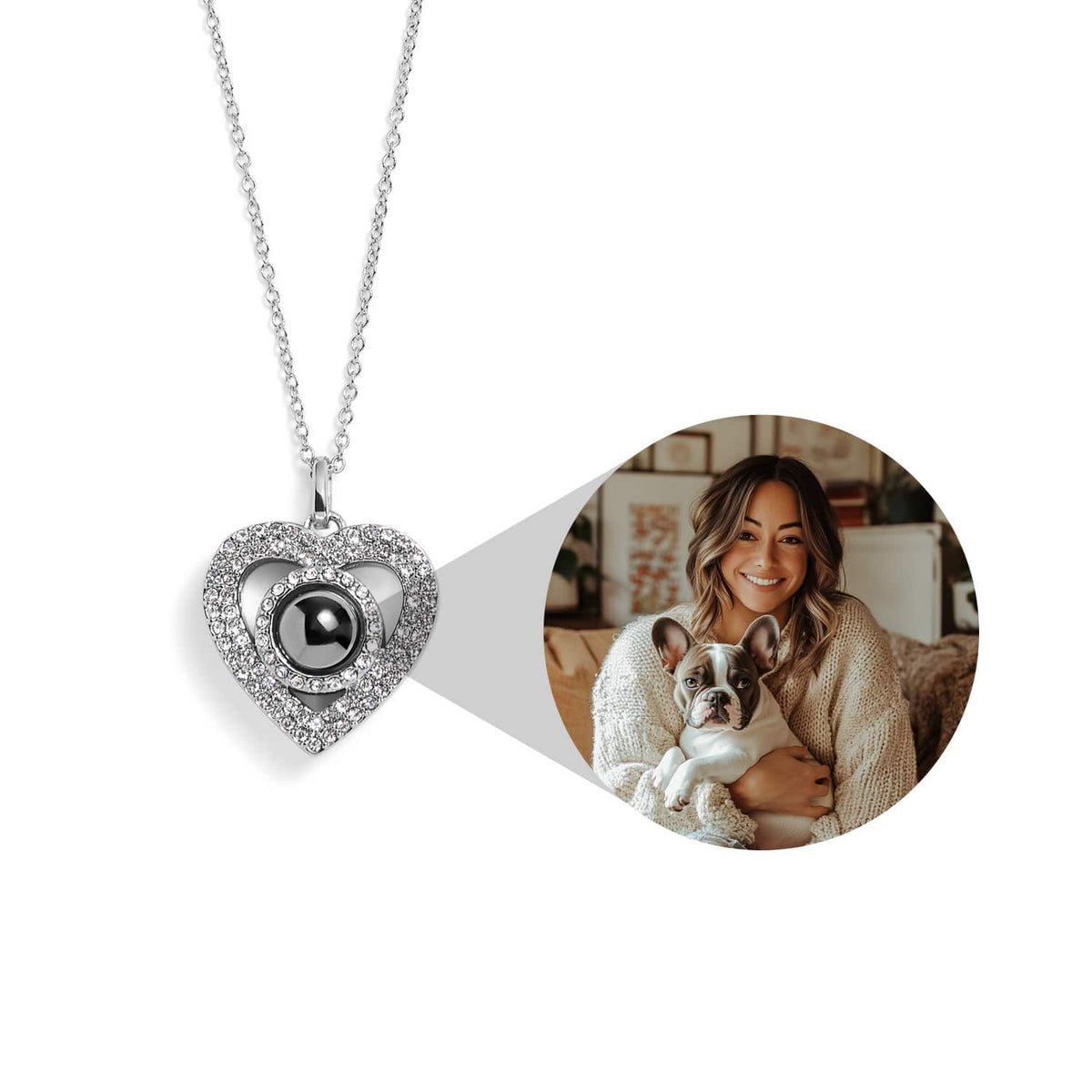 Collar Pavé Corazón Personalizado