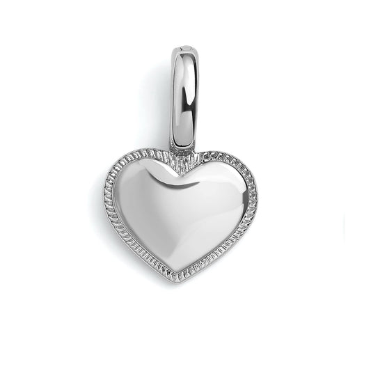 Charm a forma di cuore incidibile