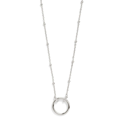 Delicate Charm Keeper Necklace – Plata